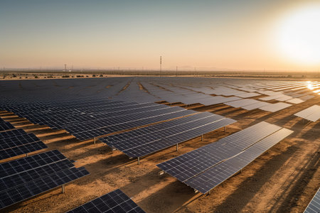Solar panel, alternative electricity source, sustainable resources, concept Generative AIの素材