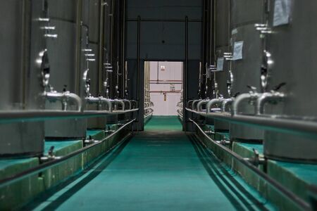 Spanish olive oil process factoryの写真素材