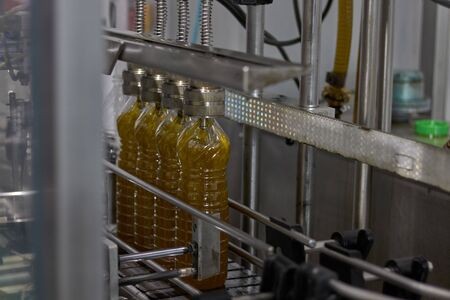 Spanish olive oil process factoryの写真素材