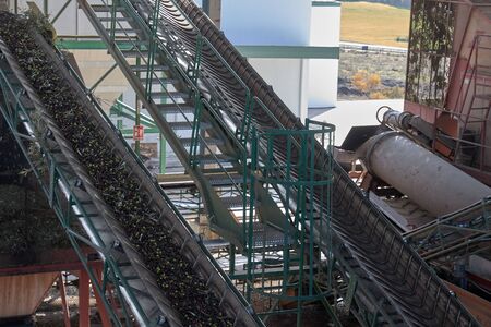 Spanish olive oil process factoryの写真素材