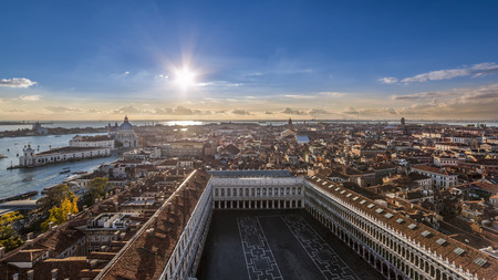 West view inside The bell tower of St Mark, Veniceのeditorial素材
