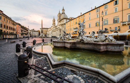 Piazza Navona, Rome, Italyのeditorial素材
