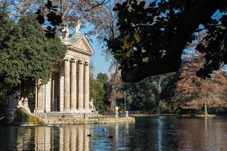 Villa Borghese, Rome, Italyの写真素材