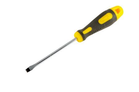 Screwdriver isolated on white background. の写真素材