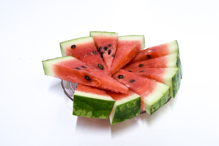 watermelon isolated white Backgoundの写真素材