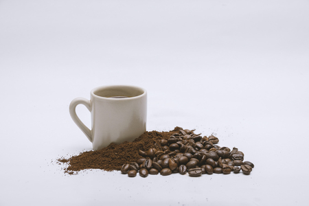 coffe background isolatedの写真素材