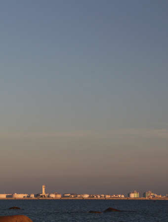 Evening time at Map-ta-put real estate, Thailandの写真素材