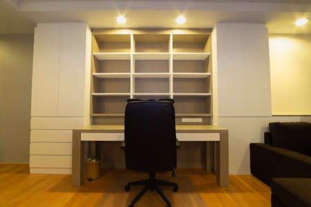 Interior of the modern livivg room for working spaceの写真素材