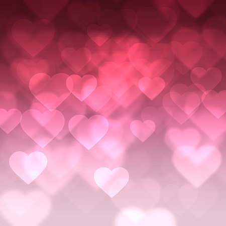 abstract background with heartsの写真素材