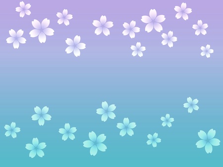 Abstract cherry blossom background illustrationの写真素材