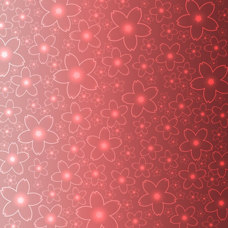 Abstract cherry blossom background illustrationの写真素材