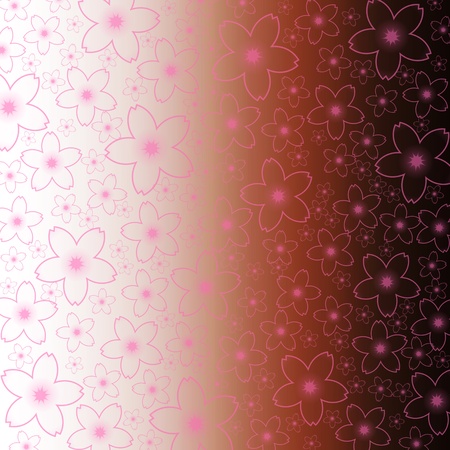 Abstract cherry blossom background illustrationの写真素材