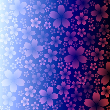 Abstract cherry blossom background illustrationの写真素材