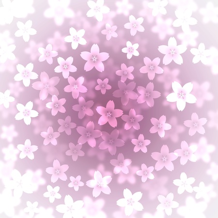 Abstract cherry blossom background illustrationの写真素材