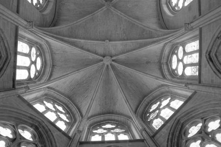 Apse of cister monastery in Canas, Rioja, Spainのeditorial素材