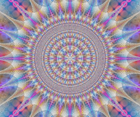 very detailed mandala or kaleidoscopic fractalの写真素材