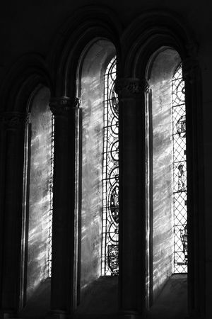  Window in Chetwode Parish Church (former Abbey) in Buckinghamshire, England