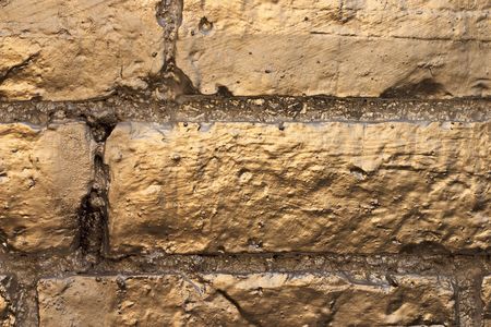 Detail of a grafitti, golden bricks ;-)