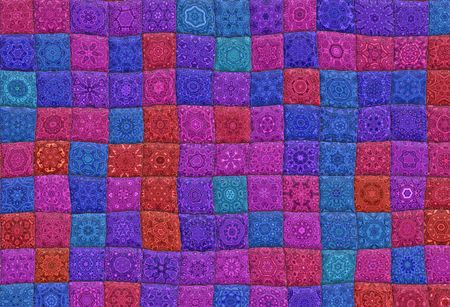 vivid quilt background texture in different colors 