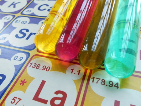 Filled Test Tubesの写真素材