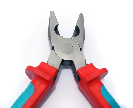 Pliers isolated on a white backgroundの写真素材