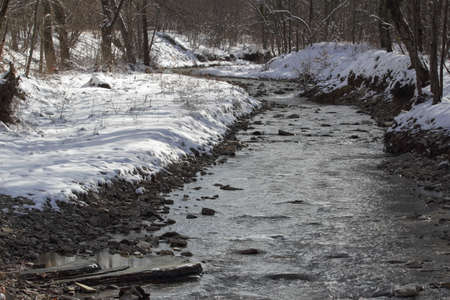 mountain river clean clear waterの写真素材