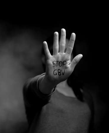 A Concept shoot to stand against Gender Based Violence in South Africaの写真素材