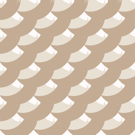 Geometrical background with uneven circles, curly lines. Abstract round seamless pattern. Vectorのイラスト素材