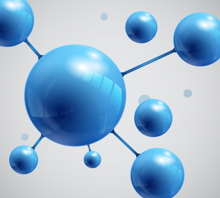 Abstract Spheres, moleculeのイラスト素材