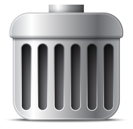 Vector trash can iconのイラスト素材