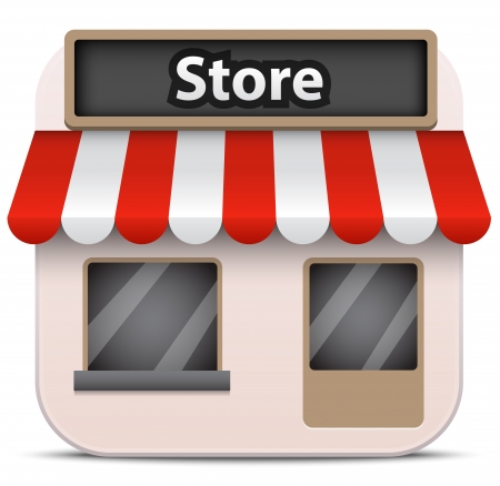 Vector store iconのイラスト素材
