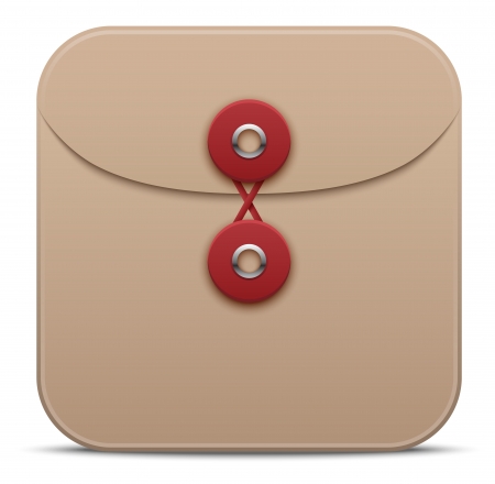 Vector manila envelope iconのイラスト素材