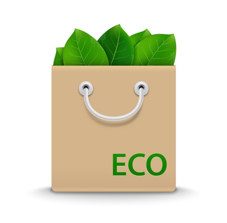 Eco Shopping Bag. Vector Illustrationのイラスト素材