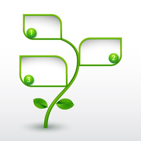 Abstract ecology business template. Vector illustration.のイラスト素材