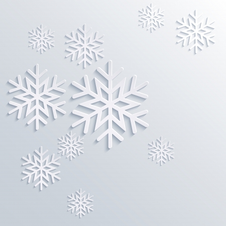 illustration abstract Christmas Background with snowflakesのイラスト素材