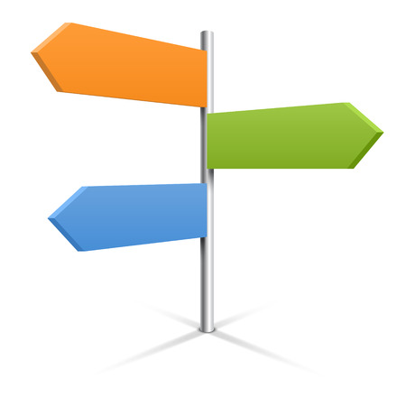Direction road signs.のイラスト素材