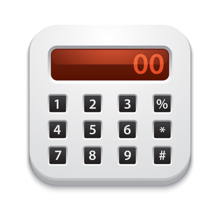 calculator iconのイラスト素材