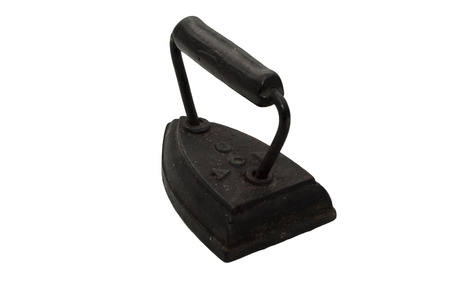 Antique iron used to press clothes の写真素材