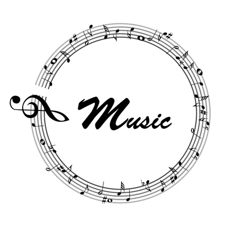 this is illustration  music backgroundのイラスト素材