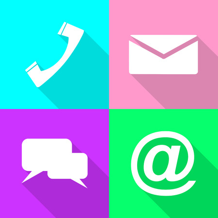 This is set communication iconsのイラスト素材