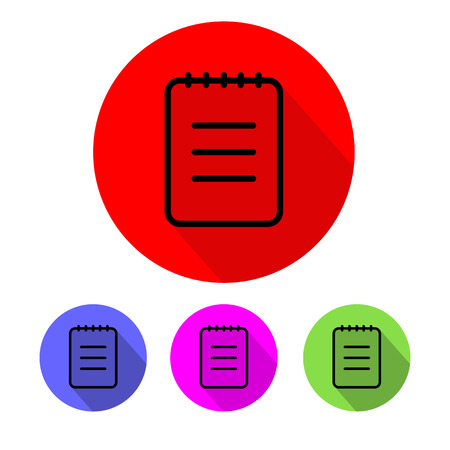 this is notes icon setのイラスト素材