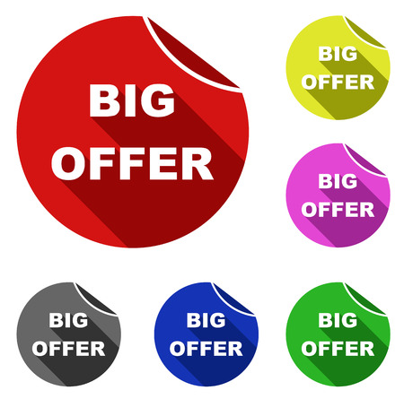 This is big offer iconsのイラスト素材