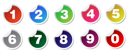 This is set number stickersのイラスト素材