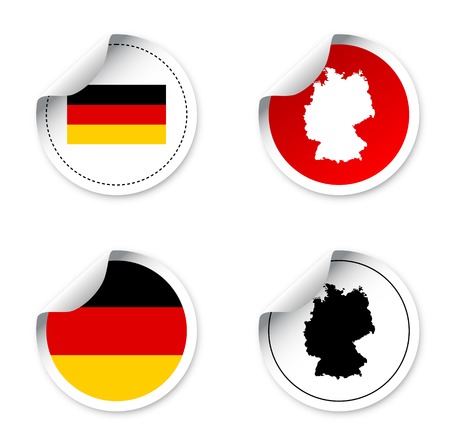 This is set of stickers - germanyのイラスト素材