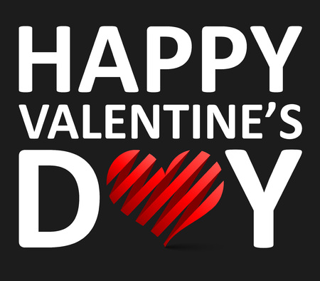 This is black vector background happy valentines dayのイラスト素材