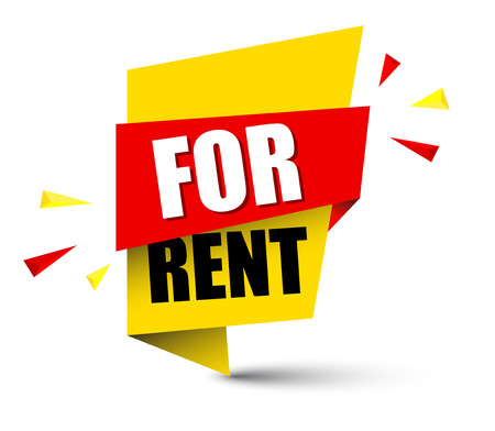 Banner for rent illustration design.