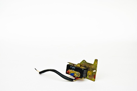 Limit switch on white background.