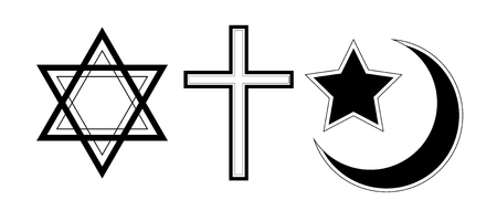 The symbol of the three known religionsのイラスト素材