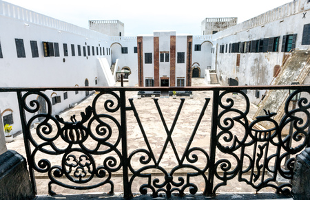 Elmina Castle's Courtyard from the Officers' Balconyのeditorial素材