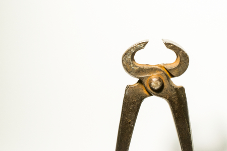 Old pincers detail shotの写真素材